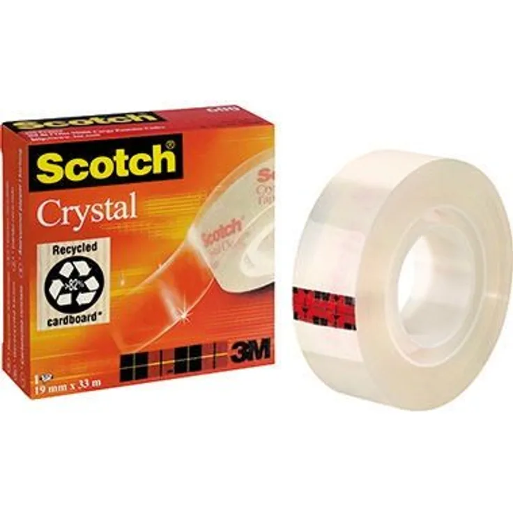 Scotch Klebefilm Crystal Clear 600 C6001933 19mmx33m transparent