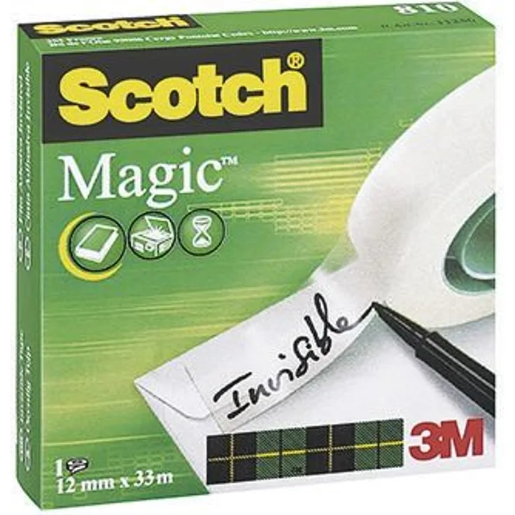 Scotch Klebefilm Magic 810 M8101233 12mmx33m unsichtbar - Preisvergleich