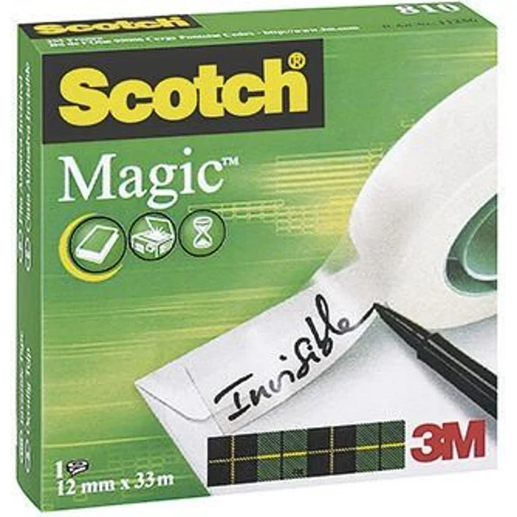 Scotch Klebefilm Magic 810 M8101233 12mmx33m unsichtbar - Preisvergleich – Bild 1