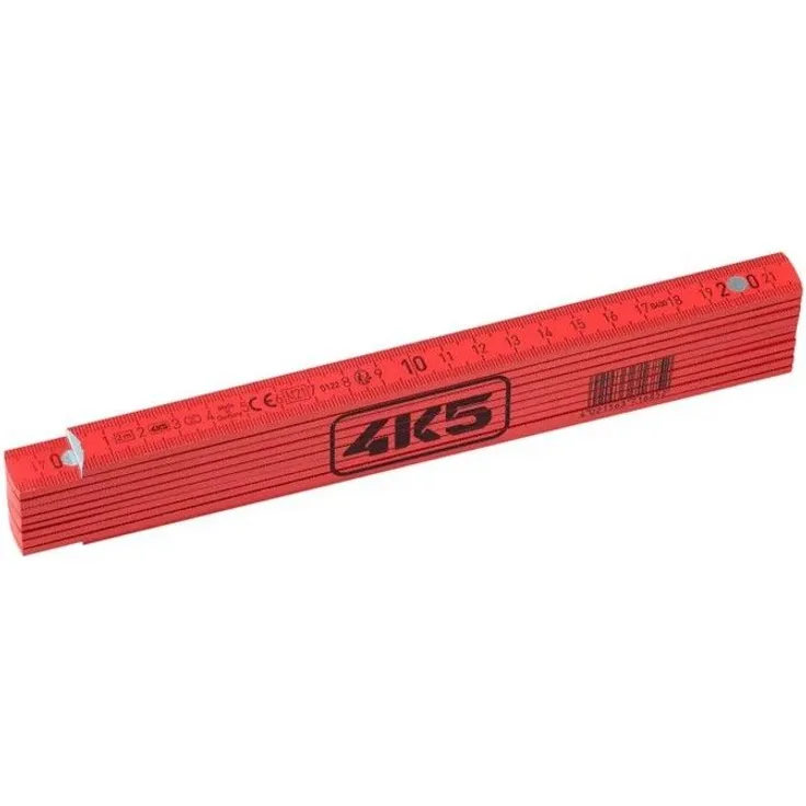 4K5 Zollstock FoldingRuler FR2 2 Meter mit integriertem Winkelmesser