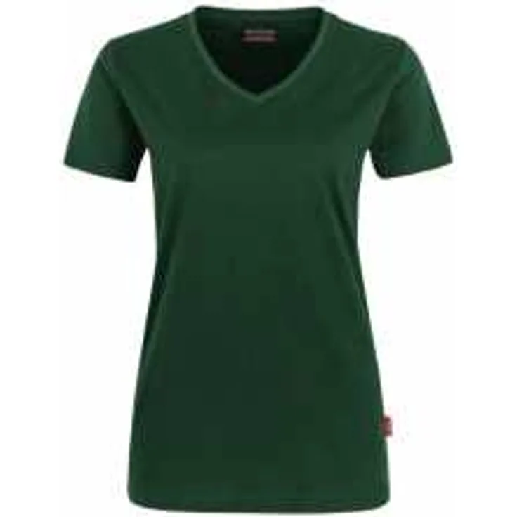 HAKRO Damen V-Shirt Mikralinar 181, tanne, 2XL