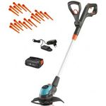 Gardena Akku-Trimmer EasyCut 23-18V P4A Ready-To-Use Set 20 Ersatzmesser, mit Akku, mit Ladegerät