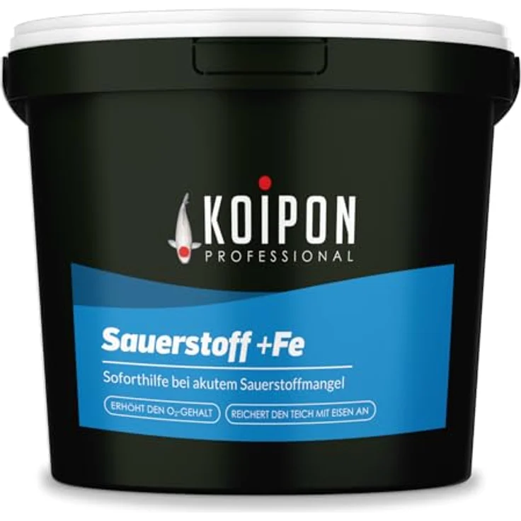 KOIPON Teichpflege KOIPON Sauerstoff +FE Aktivsauerstoff, Soforthilfe bei Sauerstoffmangel, Fischverträglich, Ganzjährig, Made in Germany – Bild 8