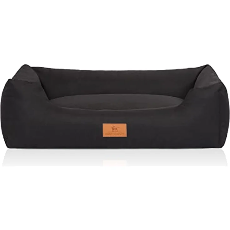 Knuffelwuff Hundebett Lotte Schwarz XXL 120x85cm – Bild 2