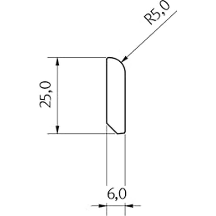 EGGER Abdeckleiste Decowall AL003, flache Wandverkleidung in Rovigo Beton, 2400 x 6 x 25 mm, langlebig und strapazierfähig, einfache Montage – Bild 3
