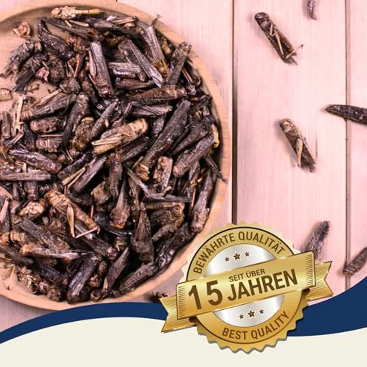 Lyra Pet® Heuschrecken getrocknet, 1 kg - Reich an Proteinen (58%), für Vögel, Nager, Fische & Reptilien, ohne Zusatzstoffe, natürliches Terrarienfutter – Bild 4