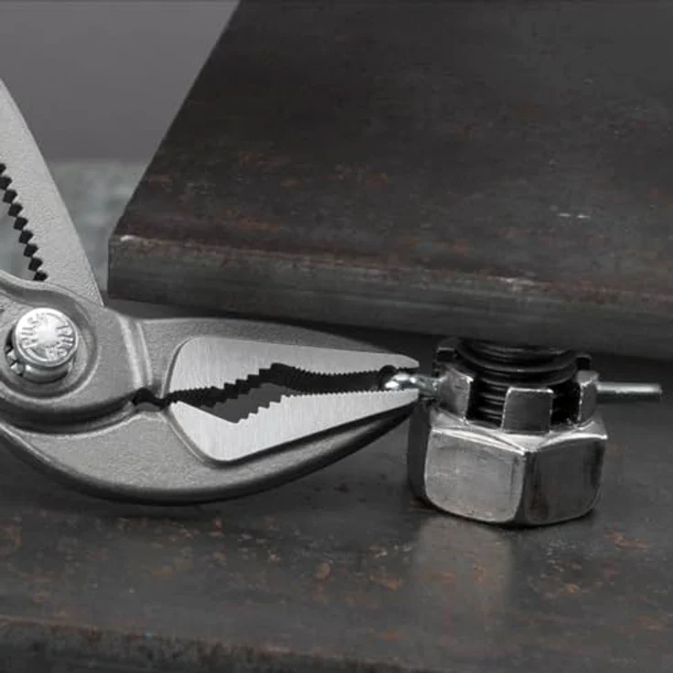 Knipex Cobra ES Wasserpumpenzange 180 mm, extra schlank poliert mit rutschhemmendem Kunststoffgriff, grau atramentiert – Bild 3