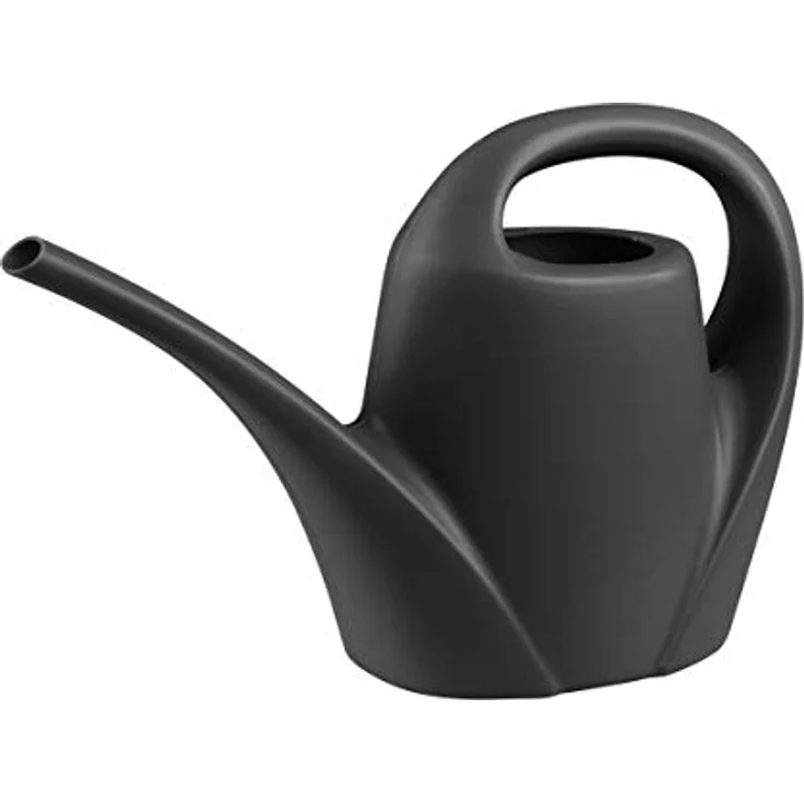 greemotion Gießkanne, Blumengießkanne mit langem Ausgießer, Kunststoff, 1,5 l schwarz – Bild 2