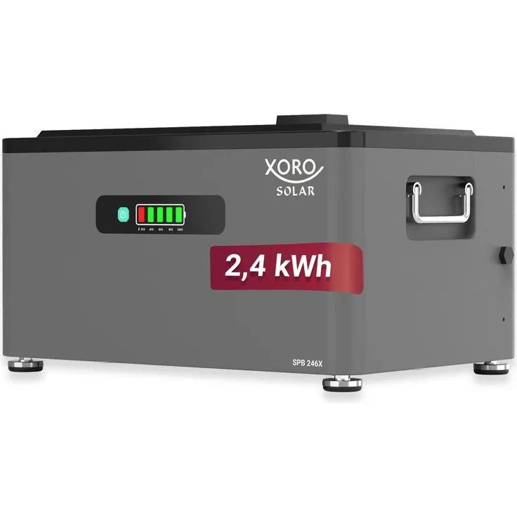 XORO SOLAR SPB 246X, 2.4 kWh Modularer Erweiterungsakku für ATLAS Solarspeicher mit LiFePO₄-Technologie, IP65 Schutz und Plug-&-Play-Integration