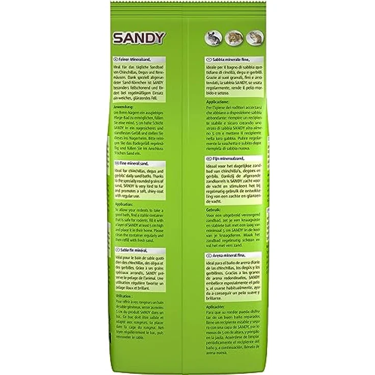 Vitakraft Sandy, feine Mineralsand, für Chinchillas, für Degus, für Rennmäuse, besonders fellschonend (1x 1kg) - Preisvergleich – Bild 3