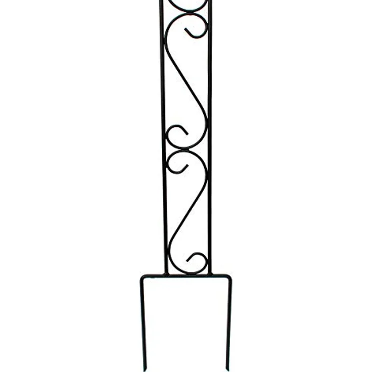 DanDiBo Rankhilfe Metall Classic Rankgitter 135 cm Kletterhilfe Bodenstecker Schwarz, Schmiedeeisen Gartenstecker Eisengitter Rankgerüst – Bild 4