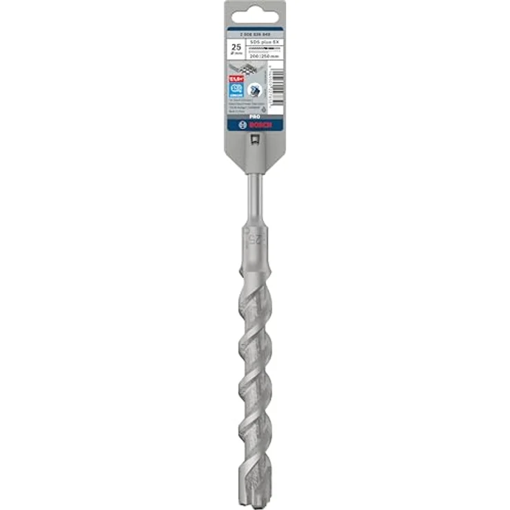 Bosch PRO SDS plus-5X, Betonbohrer 25 mm Durchmesser, 200 mm Arbeitslänge, 4-Schneider-Design für Stahlbeton – Bild 2