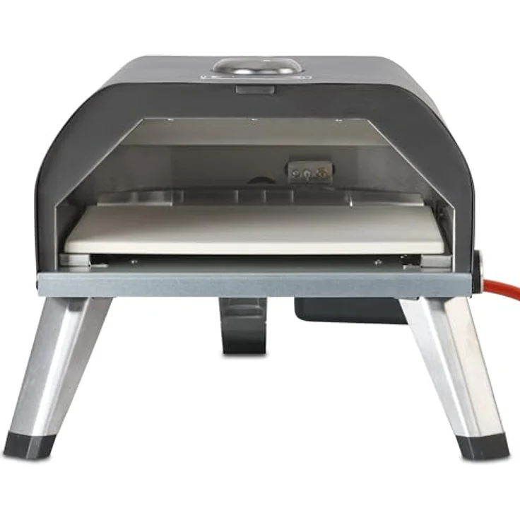 BBQ-Toro Gas Pizzaofen mit Thermometer, mobiler Pizza Ofen | 4 kW, mit Pizzastein | Gasofen, Outdoor Pizzaofen, Gasgrill Camping, Pizzaofen Gas Outdoor – Bild 5