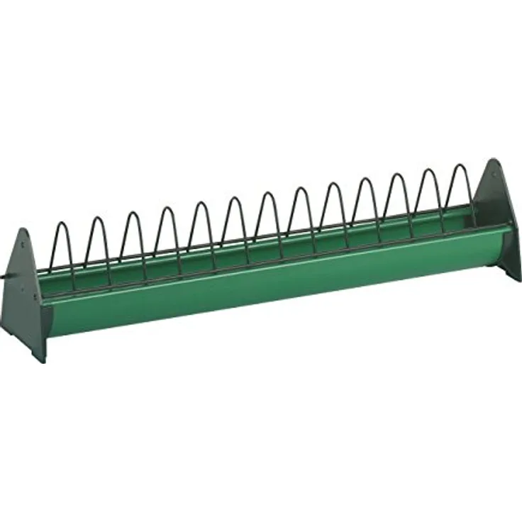 Kerbl Futtertrog für Hühner & ausgewachsenes Geflügel, Original Stükerjürgen, Robuster Kunststoff, Aufklappbar, 100 x 20 cm