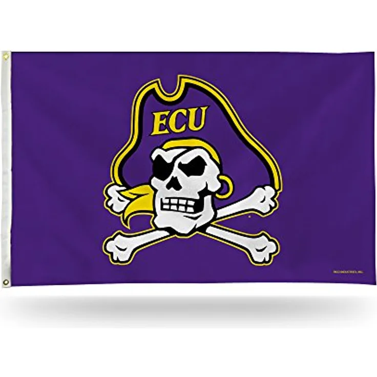 Rico Industries NCAA Fahne mit Ösen, einseitig Bedruckt, 91 x 152 cm, Unisex-Erwachsene, 3-Foot by 5-Foot Single Sided Banner Flag with Grommets, kastanienbraun, 5.5