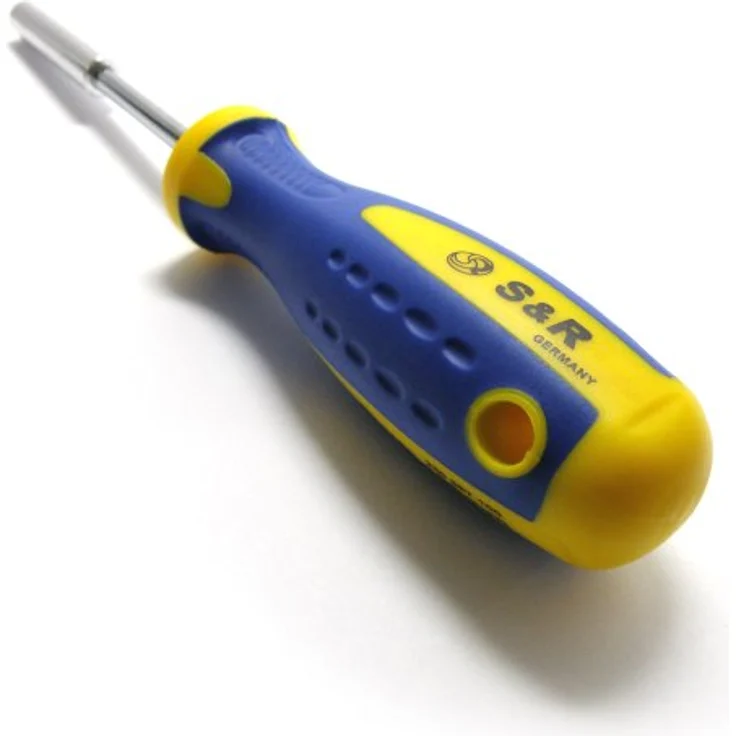 S&R Bit-Schraubendreher magnetisch mit Bitsatz, 11-teilig, handschonender Kraftform-Griff, rostfreier Bithalter, Universalschraubenzieher – Bild 4