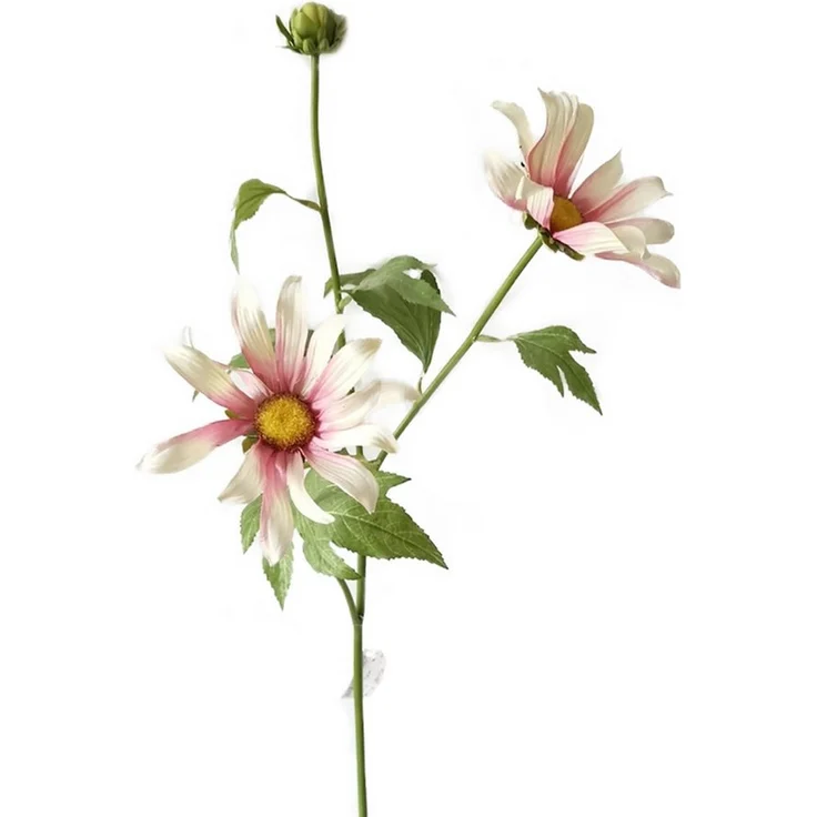 HTI-Living Kunstblume Chrysantheme 74 cm Hellrosa, Naturgetreue Kunstpflanze für Dekoration