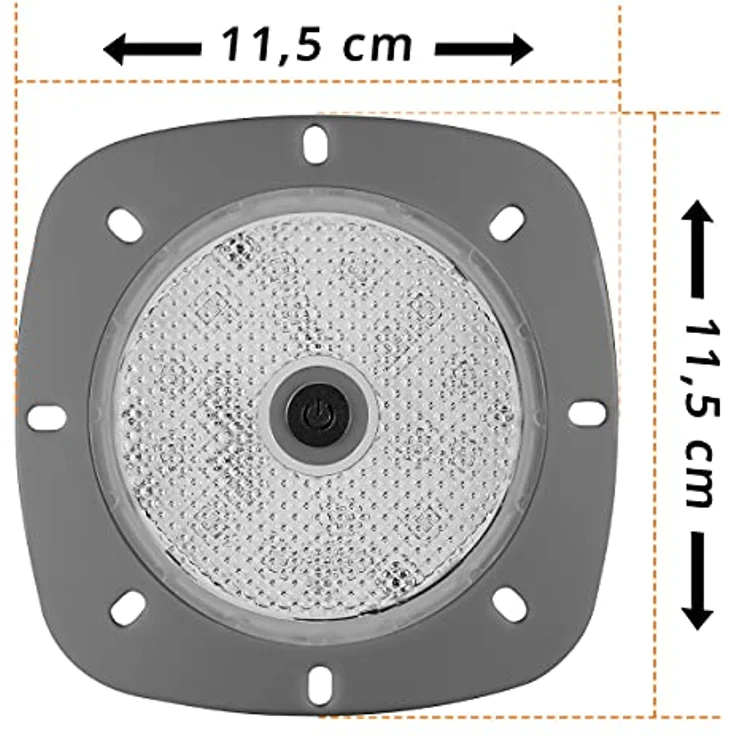 myPool LED-Poolbeleuchtung RGB, 8,6 cm, grau, mit 200 Lumen Leuchtkraft und IP68 Schutzklasse, wiederaufladbar – Bild 4