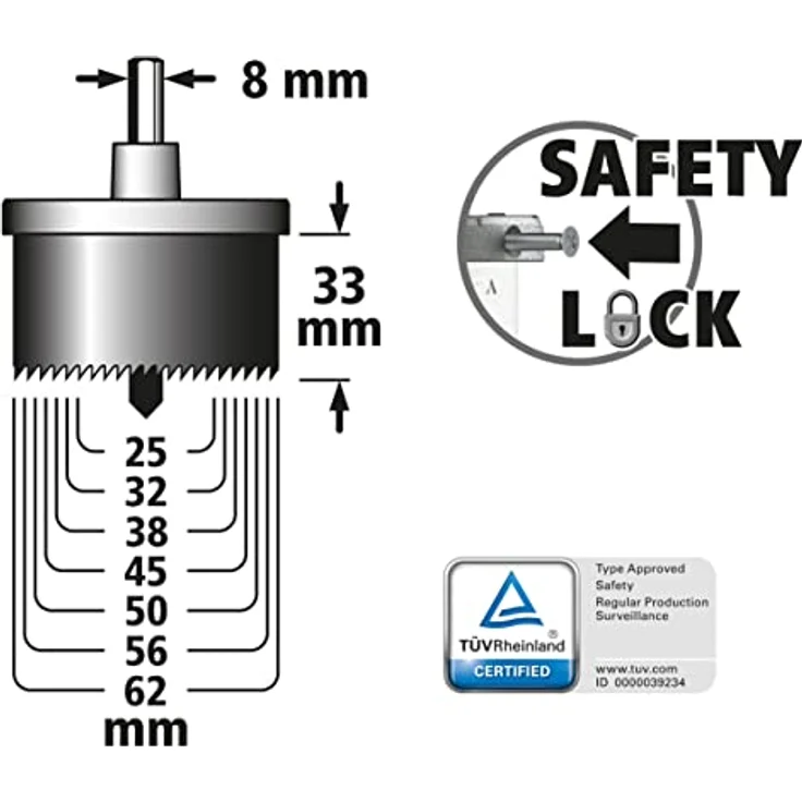 Wolfcraft Lochsäge 7-teilig - Preisvergleich – Bild 2