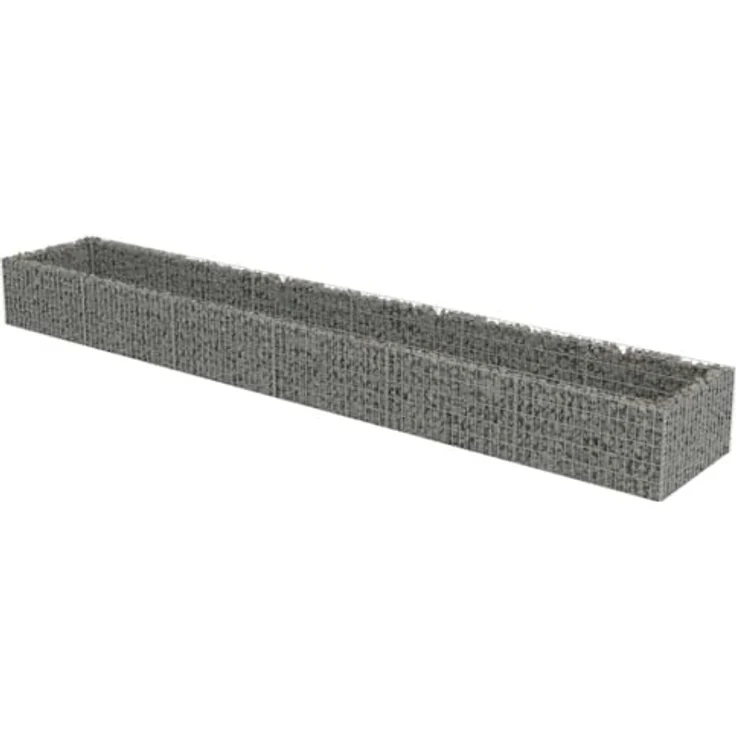 vidaXL Gabionen-Hochbeet Verzinkter Stahl 540×90×50 cm – Bild 2