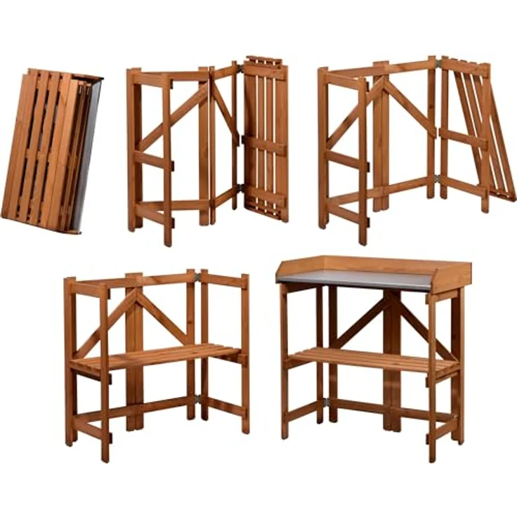 Dobar Pflanztisch klappbar 89 cm x 85 cm x 44 cm – Bild 4