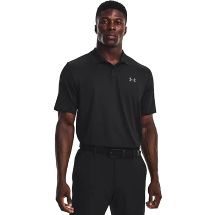 Under Armour® Poloshirt UA PERFORMANCE 3.0 POLO, 4-Way-Stretchstoff, Sonnenschutz UPF 40, schwarz – Bild 2