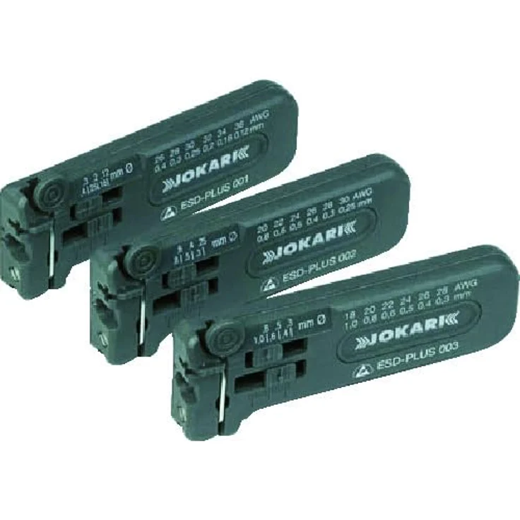 Jokari 40028 Antistatisches Mini-Präzisions-Abisolierwerkzeug ESD-Plus 002 zum Entmanteln von Leitern und Litzen AWG 30 bis 20-0,25-0,80 mm Ø – Bild 3