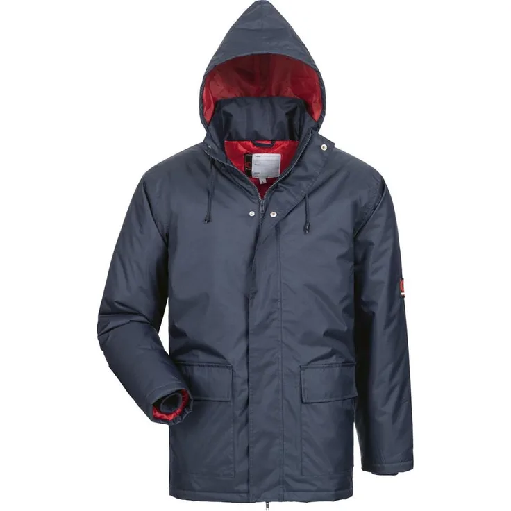 Craftland Arbeitsjacke Parka Amrum, wind- und wasserabweisend, Größe XXL, marine/rot