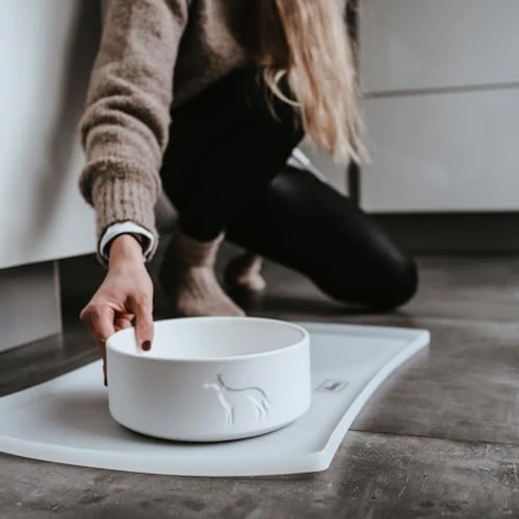 Hunter Tierbedarf Futternapf Keramik-Napf Osby weiß, pflegeleicht und spülmaschinengeeignet, Lebensmittelecht – Bild 3