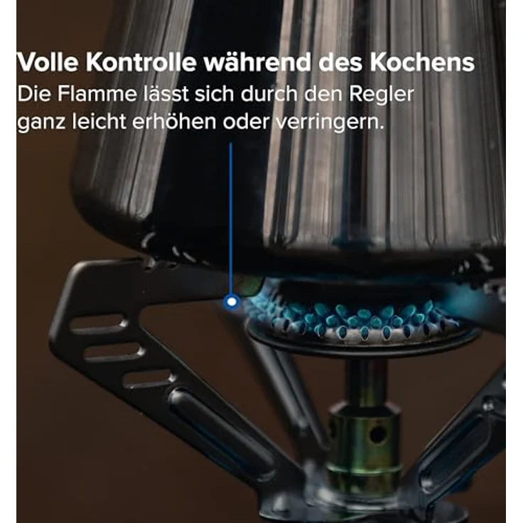 Campingaz Gaskocher Camping 206 S, robuster Gaskocher mit Kunststoffglocke, Ø 13,5 x 19 cm, 1,25 kW, ideal zum Campen und Wandern – Bild 7