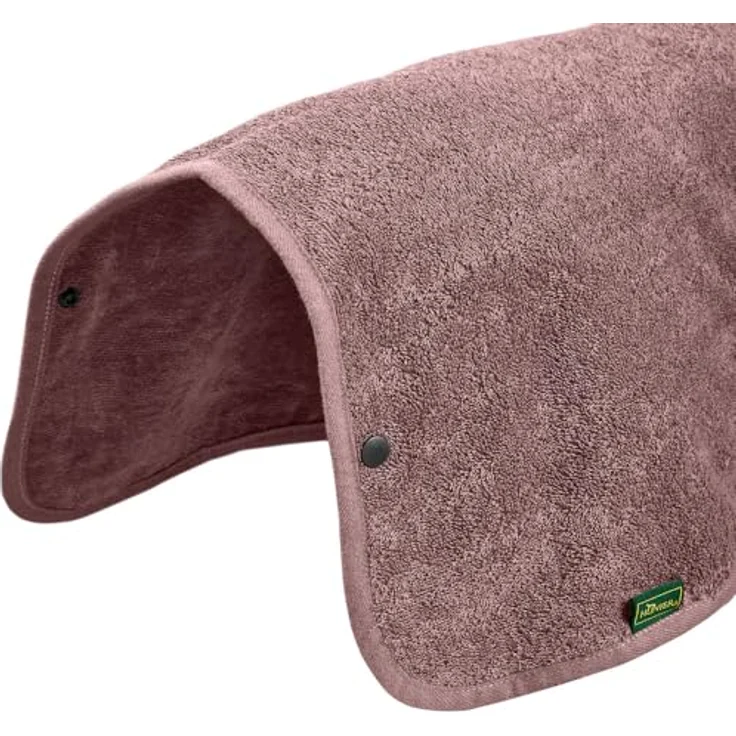 HUNTER Hunde-Bademantel Riga Farbe grau, Größe 60, saugstarke Baumwolle, schnelles Trocknen, Druckknopf-Verschluss – Bild 5