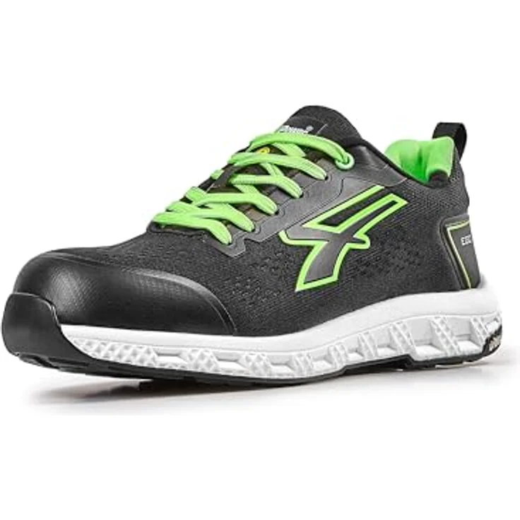 U-Group SRL Sicherheitsschuh Aton Gr.45, schwarz, S1PS HI HRO FO SR, atmungsaktives U-KNIT-Obermaterial, durchtrittsichere Zwischensohle, FiberToe-Zehenschutzkappe – Bild 1