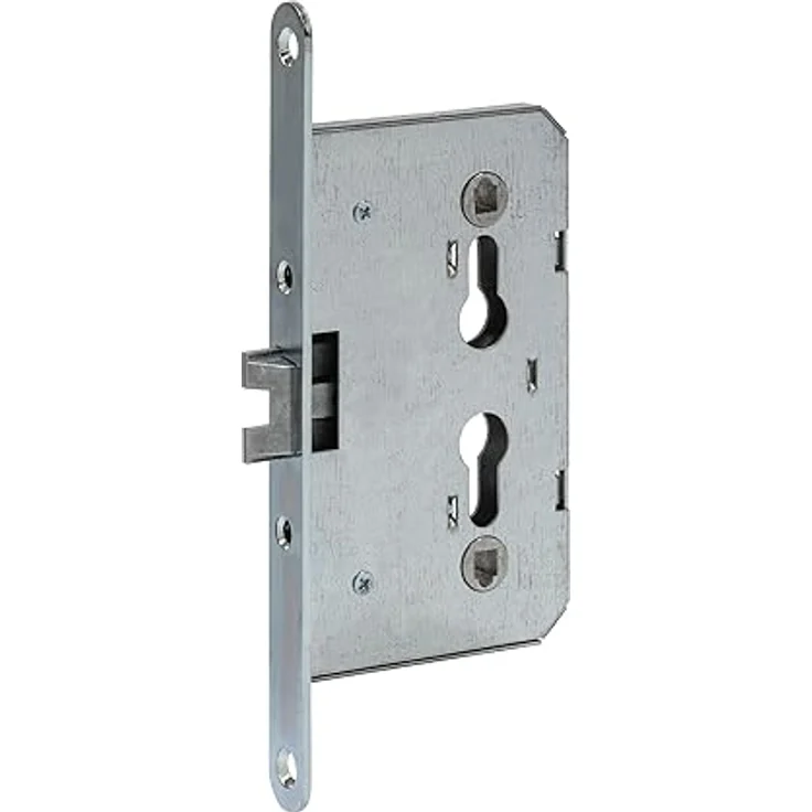 ABUS Einsteckschloss ES SI PZ LR Z 65 72 20 - DIN L und DIN R, verzinkt, für Neben- und Garagentüren, Riegelausschluss 10mm