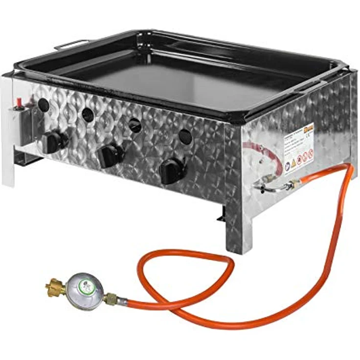 Activa 3-flammiger Gasgrill Gastrobräter (12525), Maße 64,5 x 29 x 52,5 cm – Bild 2