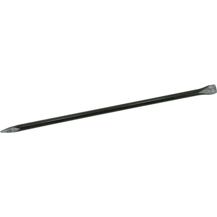 Ideal Brechstange, 1500 mm lang, 30 mm breit, rund mit Spitze und gebogener Klaue, schwarz lackiert, 4 Stück pro Packung