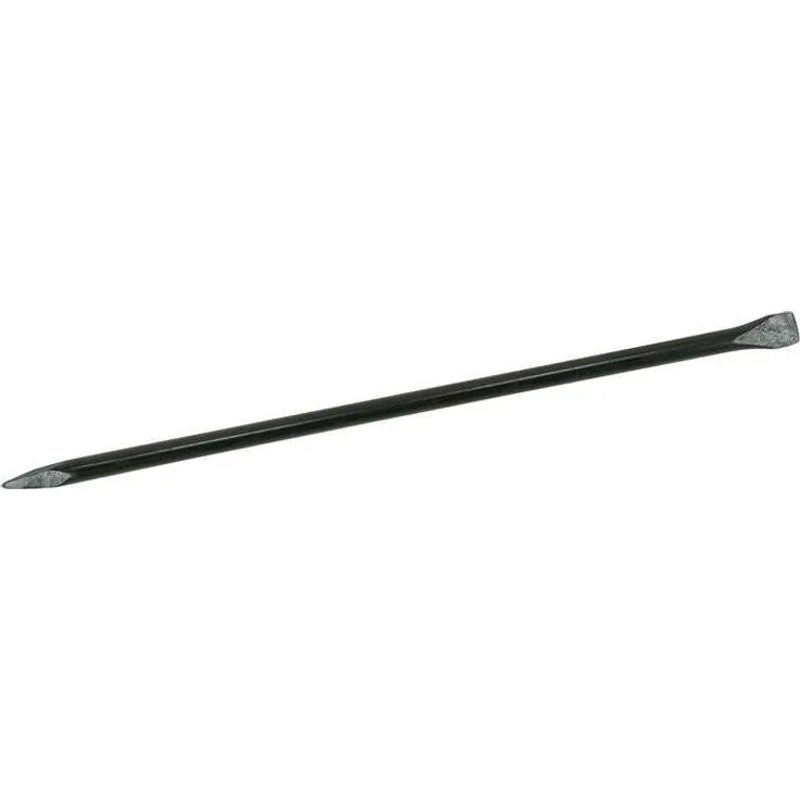Ideal Brechstange, 1500 mm lang, 30 mm breit, rund mit Spitze und gebogener Klaue, schwarz lackiert, 4 Stück pro Packung
