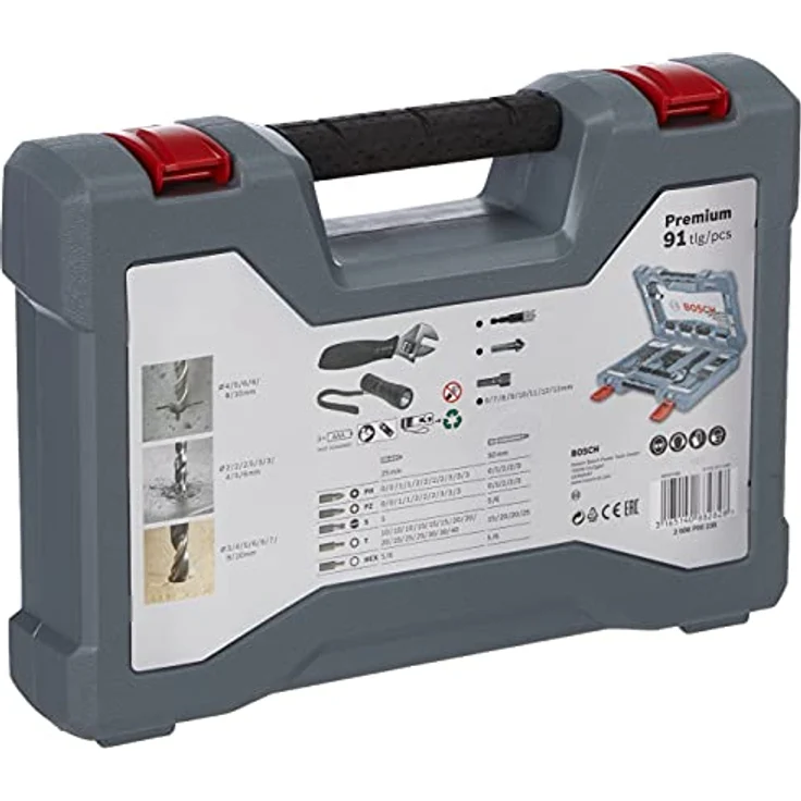 Bosch Professional 2608P00235 Pro 91tlg. Bohrer- und Bit-Set Premium, 91 Stück – Bild 2