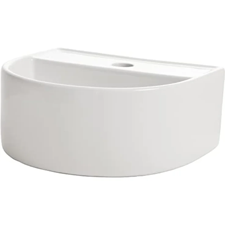 NEG Waschbecken Uno29H (halbrund) Hänge-Waschschale/Waschtisch (weiß) mit schmalem Rand und Nano-Beschichtung – Bild 4