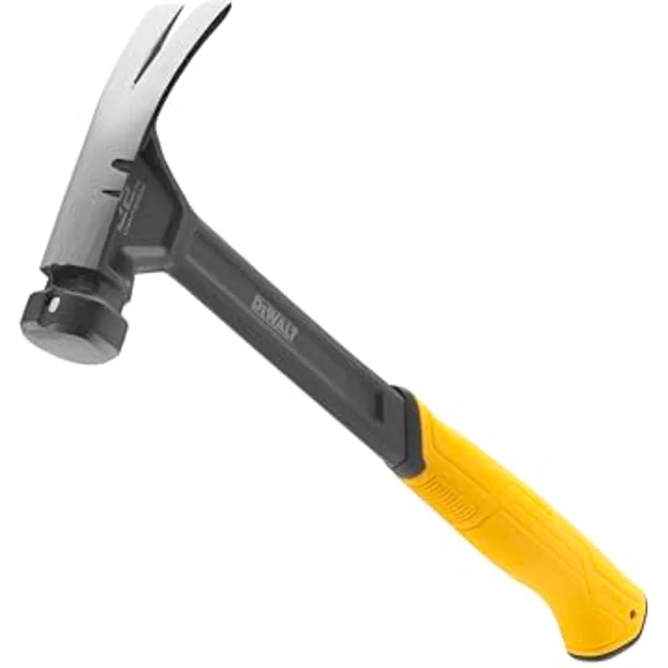 DEWALT Rip Claw Hammer, 624 g mit glatter Schlagfläche, einteiliger Stahlkonstruktion und wärmebehandeltem Stahlschaft für lange Lebensdauer, komfortabler Griff, effizienter Seitennagelzieher – Bild 2
