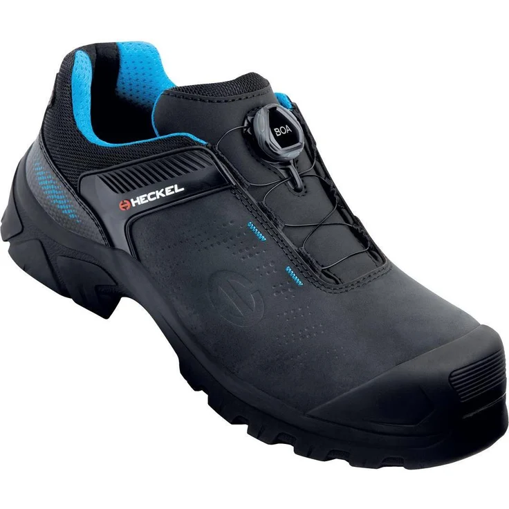 Uvex Sports MACSOLE ADVENTURE 3.0 Halbschuhe S3 67373, Sicherheitsschuhe mit ölbeständiger Sohle, nichtmetallischer Zehenkappe, schwarz-blau, Größe 37, Weite 11