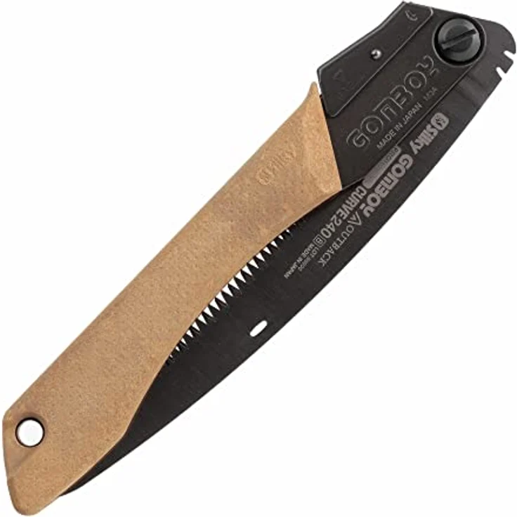 Silky Gomboy Curve Professional, Handsäge mit 240 mm gebogener Klinge, impulsgehärteten Zähnen, schwarzer Nickel-Zinn-Beschichtung und ergonomischem Griff – Bild 2