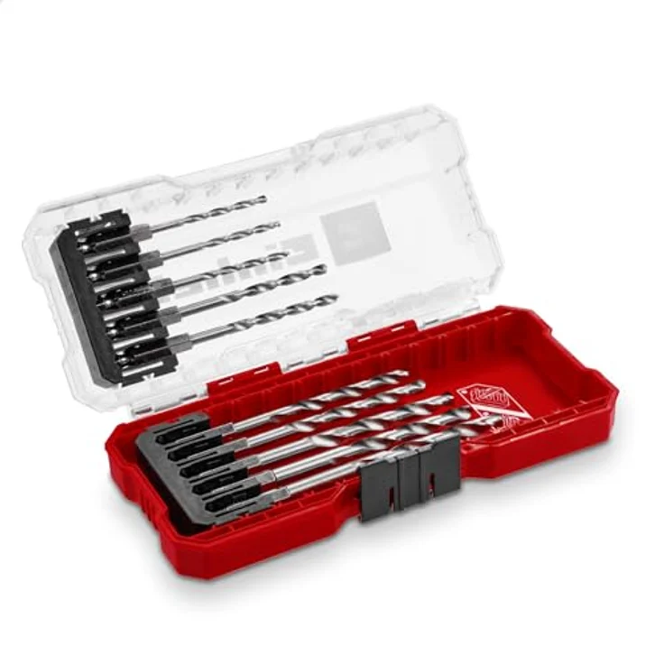 Einhell Original S-CASE 10-tlg. Metallbohrer-Set - HSS 4241 Stahl, E 6.3 Schaft, 135°-Split-Point-Spitze, rollgewalzte Typ N Spirale - inkl. Aufbewahrungsbox – Bild 1