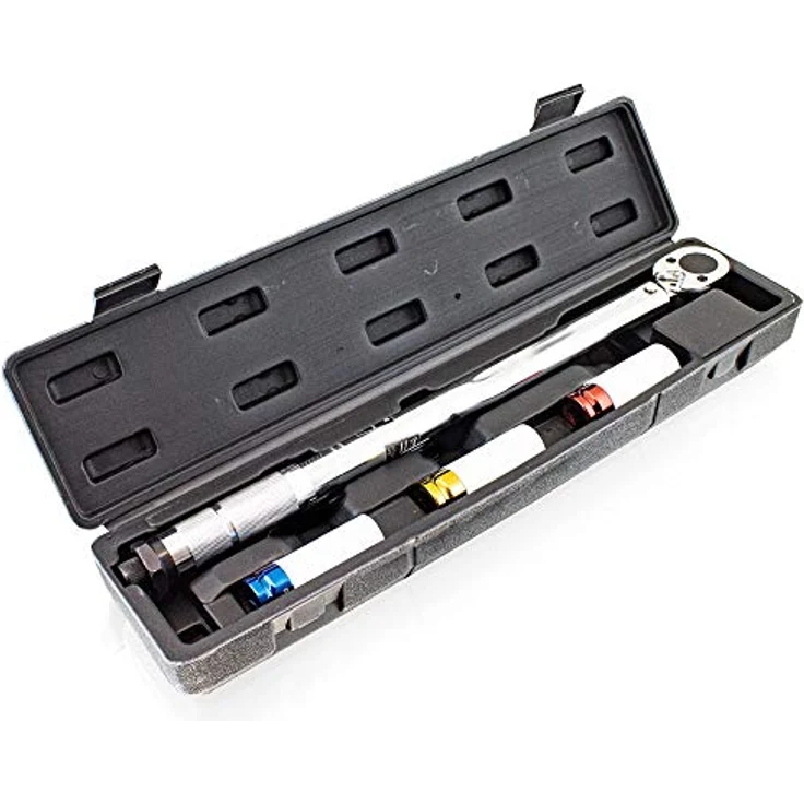 Bituxx - Drehmomentschlüssel Set 1-2' Ratsche inkl Felgenschutz Schlagnüsse inkl Nüsse (17 mm - 19 mm - 21 mm) für PKW Auto KFZ – Bild 2