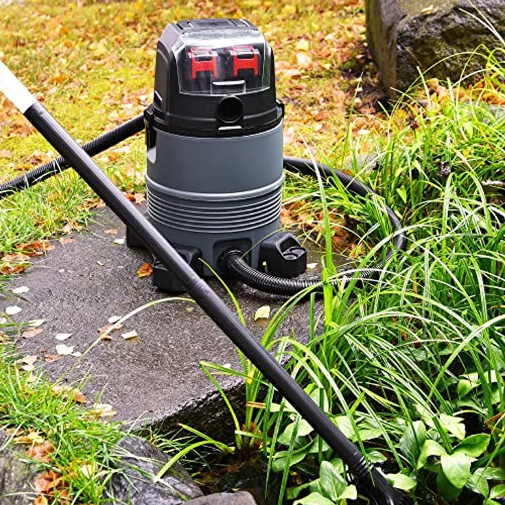 Heissner Akku Teichschlammsauger Power-X-Change, 36V, 500W, 35L, kabellos, Nass- und Trockensauger mit Selbstentleerung – Bild 3