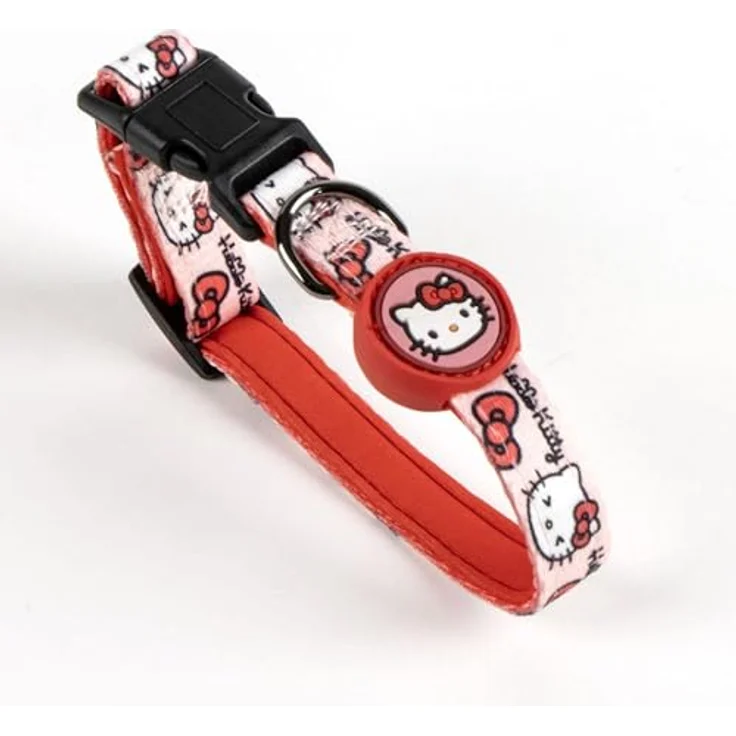 Cerda Hello Kitty Hunde-Halsband, verstellbar, robust & bequem aus 100% Polyester, XXS/XS – Bild 2