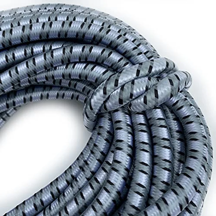 Expanderseil 20 Meter Ø 8 mm elastisch Gummi Spann Seil Planenseil Gummileine Grau – Bild 2
