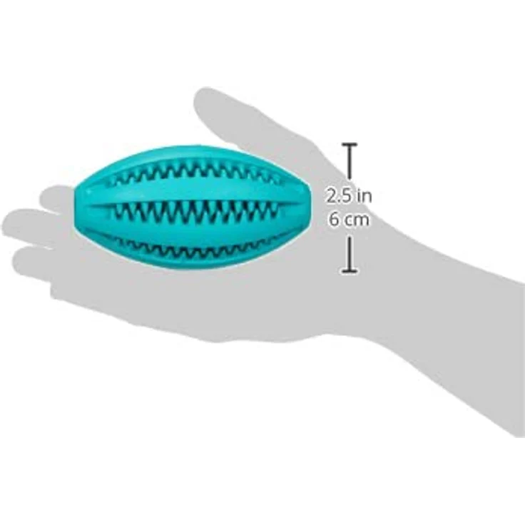 Trixie Denta Fun Rugbyball, Mintfresh, Naturgummi 11 cm – Bild 5