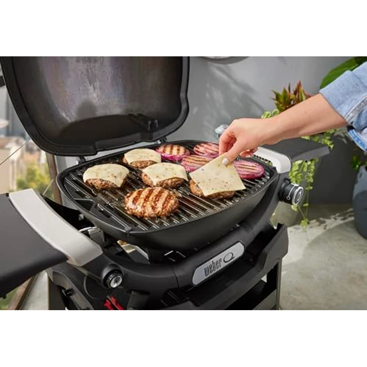 Weber Gasgrill Q1200N, kompakter Grill mit porzellanemailliertem Guss-Grillrost und Fettauffangschale, schwarz – Bild 15