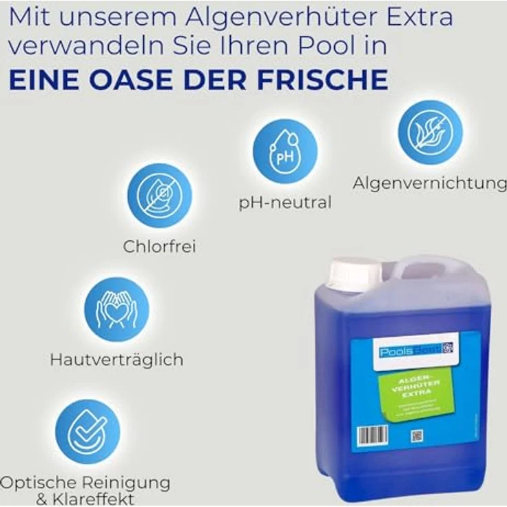 3 l - PoolsBest® Algenverhüter extra - hochkonzentriert & schaumfrei – Bild 4