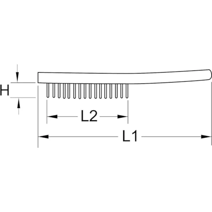 Brilliant Tools BT706002 Stahl-Handdrahtbürste 4-reihig | 290mm, [powered by KS TOOLS] – Bild 8